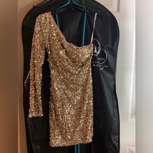 Sherri Hill Gold Dress